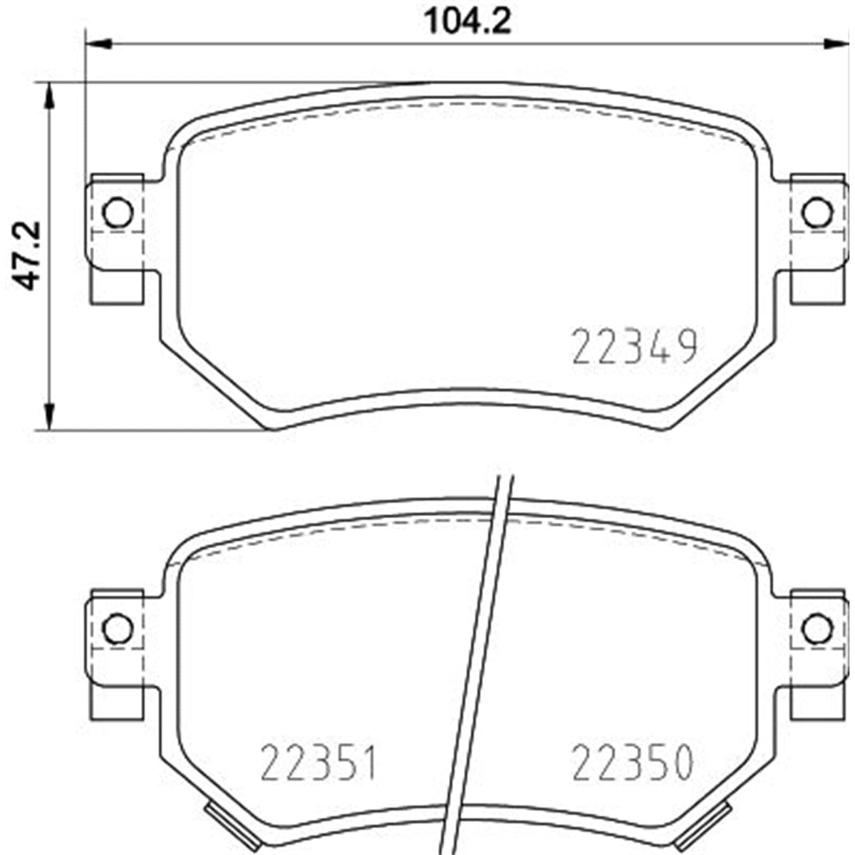 BREMBO P49059 BREMBO P49059 Brake Pad Set- disc brake