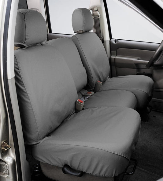 COVERCRAFT SS2422PCGY Covercraft SeatSaver Front Row Custom Fit Seat Cover for Select Ford E-Series Van Models - Polycotton (Grey) - SS2422PCGY