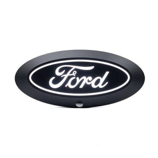 PUTCO 92804 Putco Luminix White Oval LED Emblem - Fits Ford Super Duty F250, F350, F450, F550 2023-2026 with Camera and w/o Washer