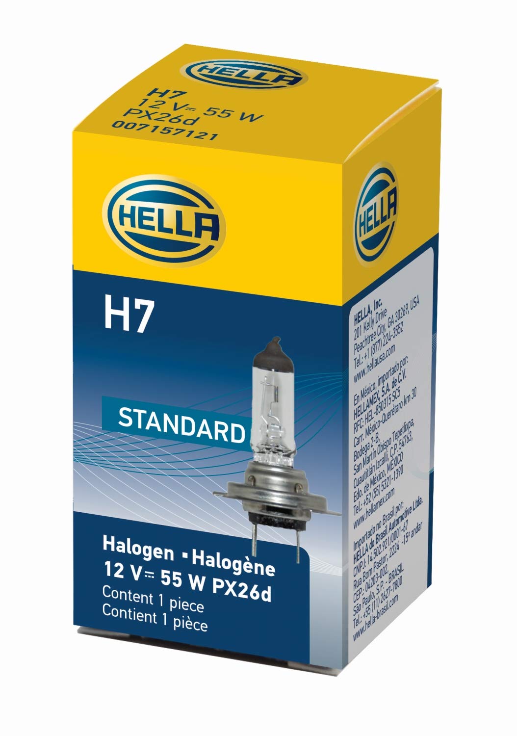 Hella H7 Standard Series Halogen Light Bulb, Single