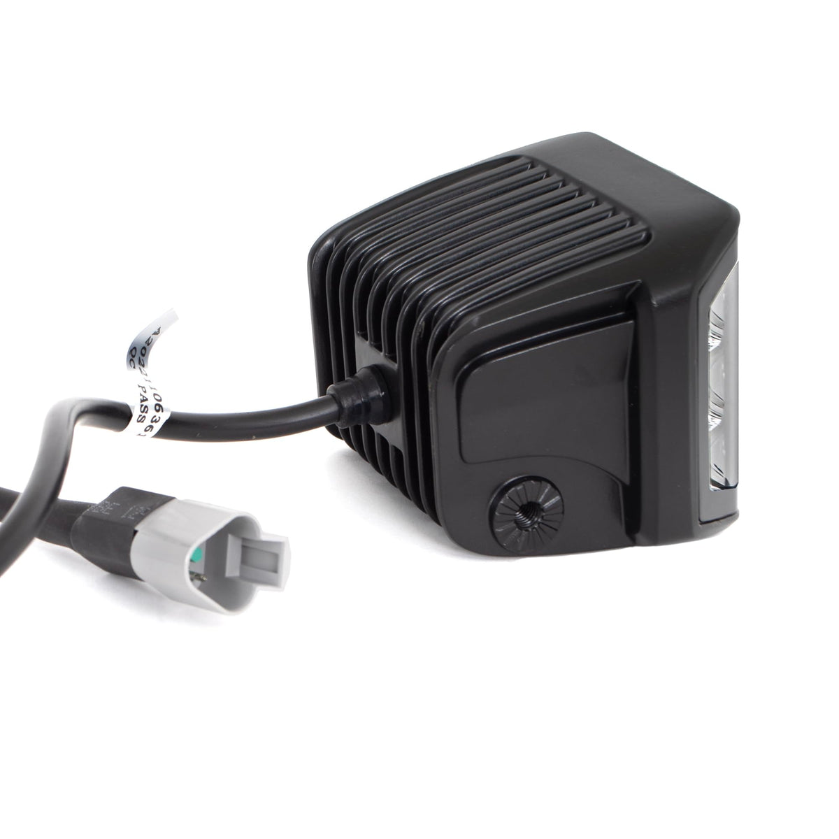 GO RHINO 750700322FCS Go Rhino Xplor Lighting: Blackout Combo Series 4x3 LED Cube Sideline Flood Lights (Pair) | Surface Mount (Threaded Stud Mount) Aluminum, Black | 750700322FCS