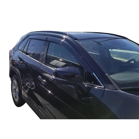 TRAILFX 4255H TRAILFX Rain Guard Tape On Window Vent Visors Acrylic with A Smoke Tint 4 Piece Compatible with RAV4 19- - 4255H