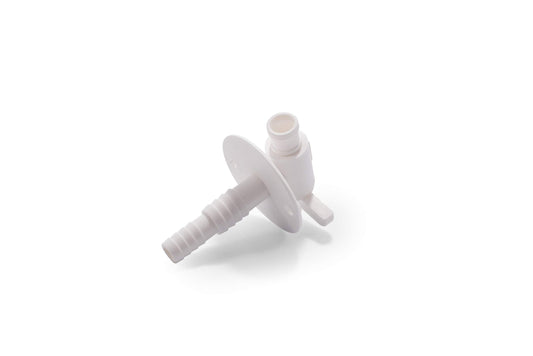 CAMCO 22223 Camco RV Water Tank Drain Valve | Features a Durable Plastic Construction, Comes with a Flange, and is Used with 3/4-Inch or 1/2-Inch Vinyl Tubing (22223)