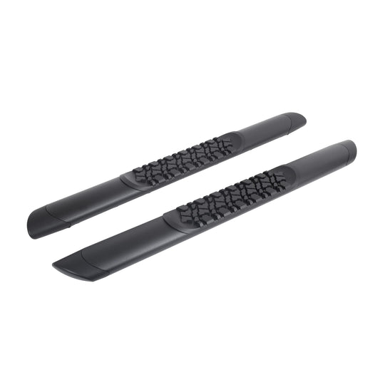 GO RHINO V3492752T Go Rhino V-Series V3 5" Side Steps & Mounting Brackets | Aluminium, Textured Black | V3492752T | Fits 2018-2024 Jeep Wrangler JL, 2-Door