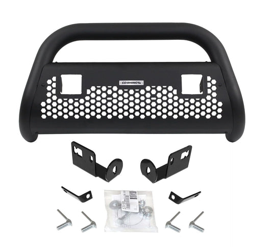 GO RHINO 55862T Go Rhino! RC2 Bull Bar w/Two 3" Cube Lights & Mounting Brackets | Mild Steel, Textured Black | 55862T | Fits 1997-2003 Ford F-150; 2004 Ford F-150 Heritage Super Cab Pickup