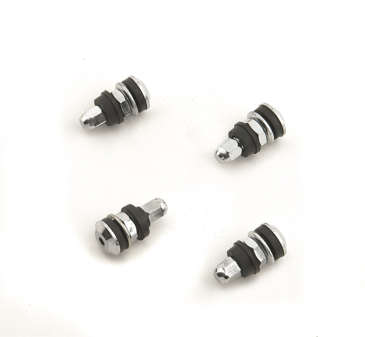 MR GASKET 1957MRG Mr. Gasket 1957MRG Straight Chrome Tire Valve Stem-4 Per Set