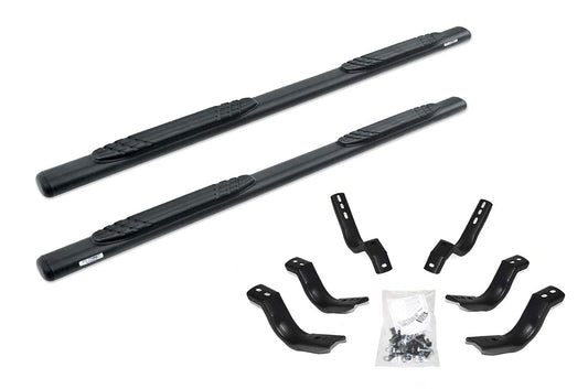 GO RHINO 684404780T Go Rhino 4" OE Xtreme Sidesteps & Brackets | Galvanized Steel, Textured Black | 684404780T | Fits 2019 - 2025 Chevrolet Silverado & GMC Sierra 1500, 2500 HD, 3500 HD Double Cab (See description)