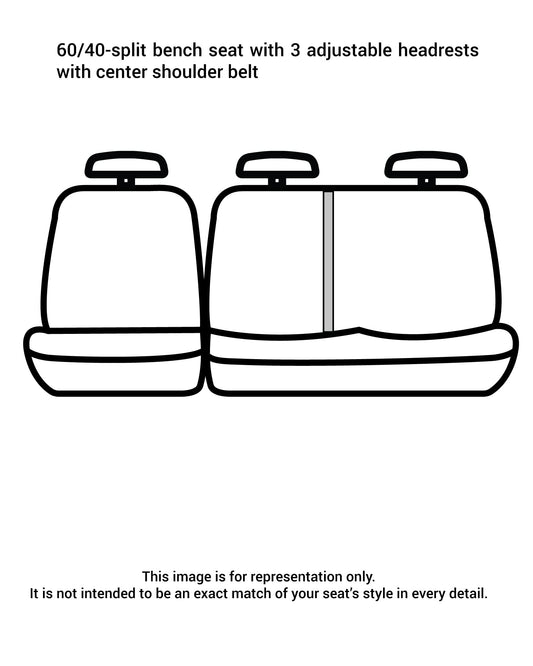 Covercraft SSC8462CAGY Covercraft Carhartt SeatSaver Custom Seat Covers – SSC8462CAGY – 2nd Row 60/40 Bench Seat – Compatible with Select Ford F-250/350 Models, Gravel
