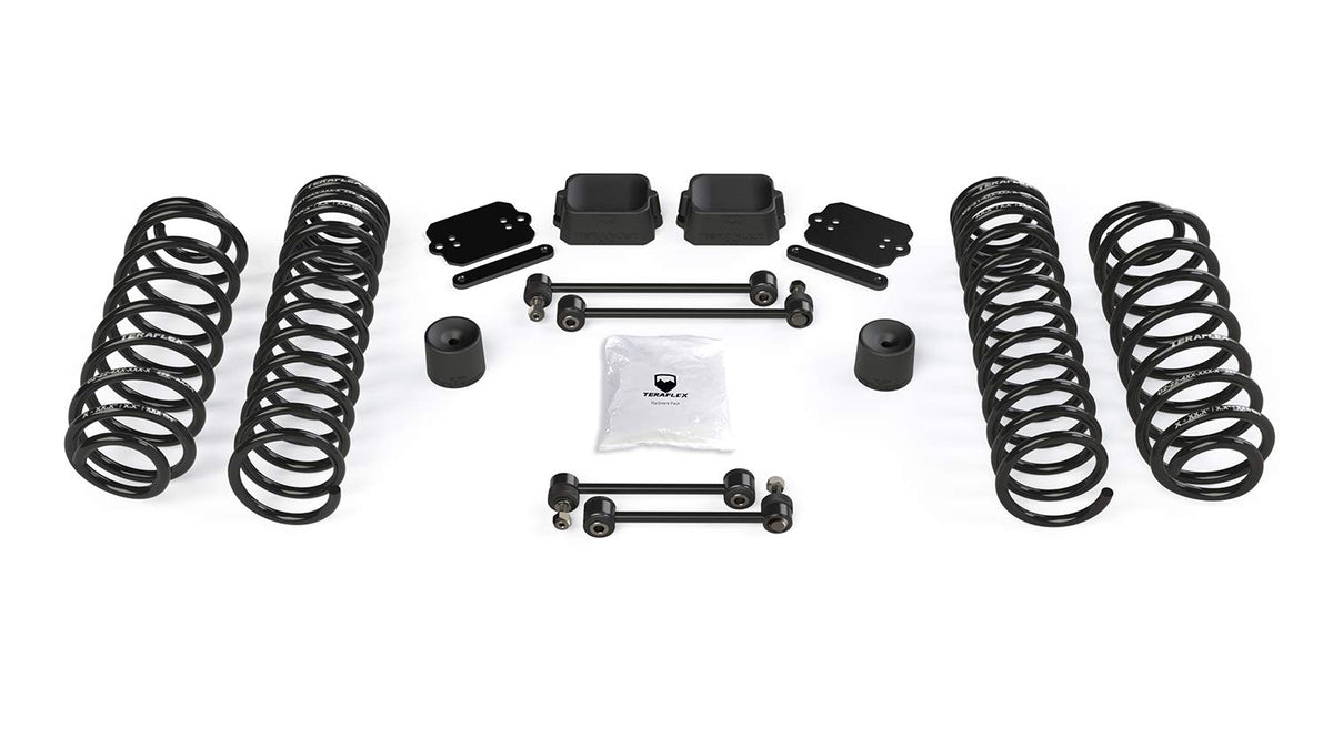 TERAFLEX 1354200 TeraFlex 1354200 JL 4dr: 2.5” Coil Spring Base Lift Kit – No Shock Absorbers
