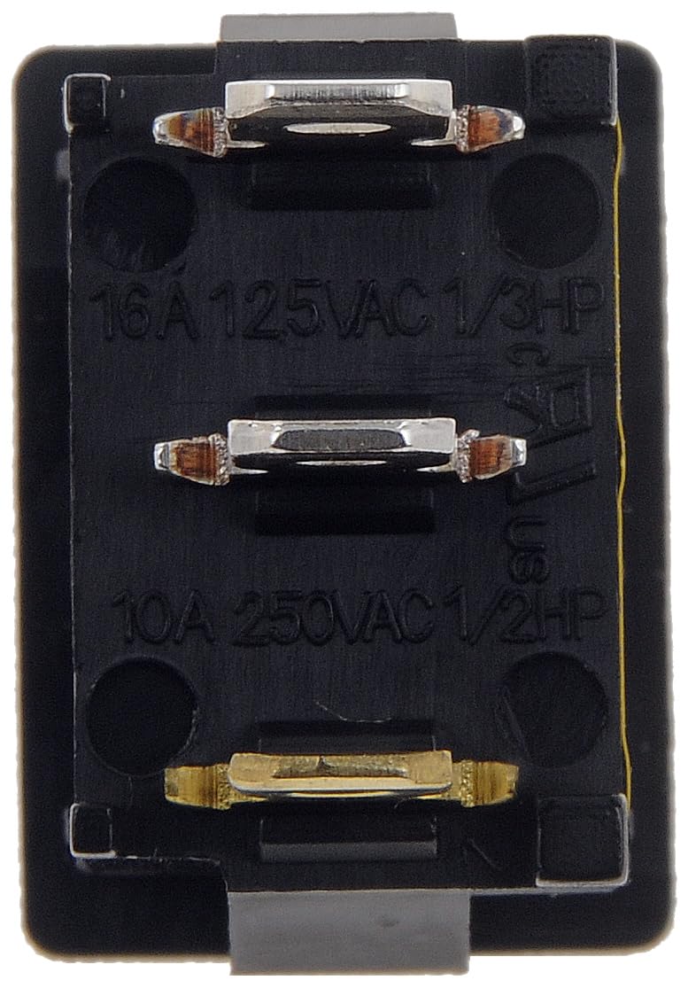 DORMAN 85915 Dorman 85915 Electrical Switches - Rocker Switch - Rectangular Style - Mini - Red Glow Universal Fit