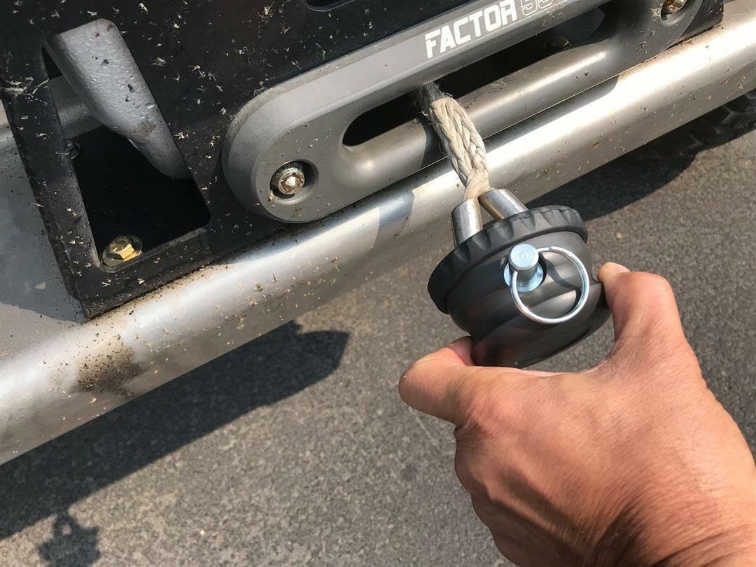 FACTOR 55 00450-06 Factor 55 Loop Guard Standard (Truck/SUV), Fits Steel Cable/Rope to 7/16 Diameter - Gray