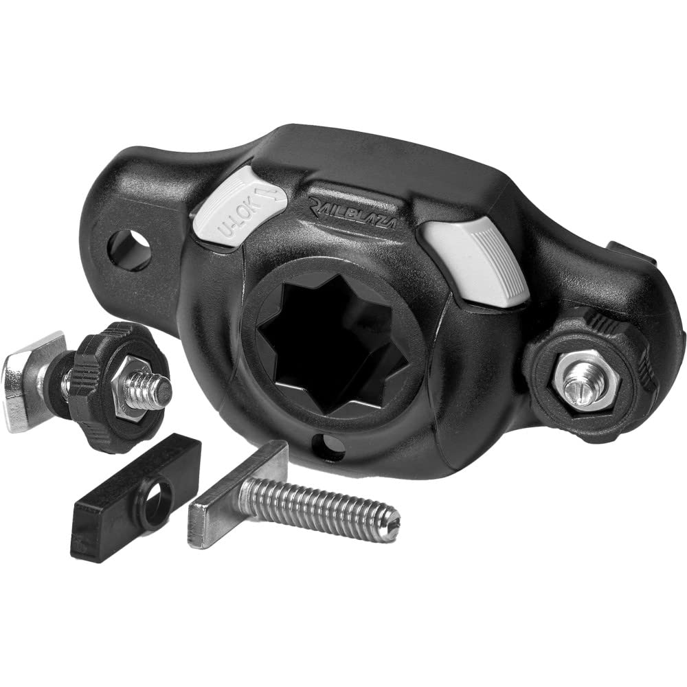 RAILBLAZA 03-4129-11 RAILBLAZA StarPort TracLoader –Gunnel Mount for Boats, Compatible with Crestliner, SureMount, Versatrack Systems or Low-Profile Mounting Base for Kayak Tracks