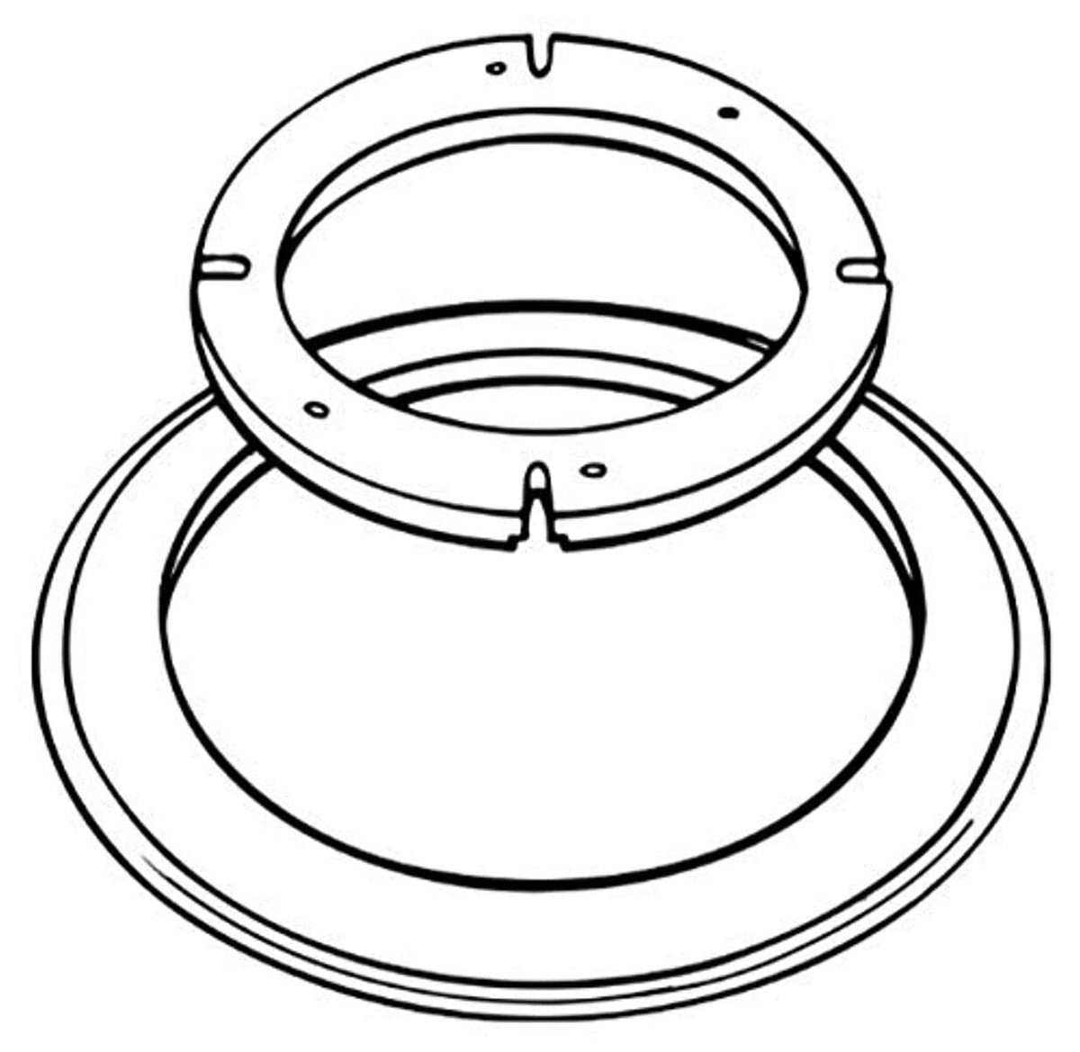 DOMETIC 385310139 Dometic 385310139 Universal Toilet Mounting Kit - White