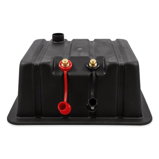CAMCO 55370 Camco 55370 Vented RV/Marine Battery Box, Double Side-by-Side - Protects Your RV or Marine Battery from Collisions and Contaminants - Holds (2) Group 24 Batteries, Black