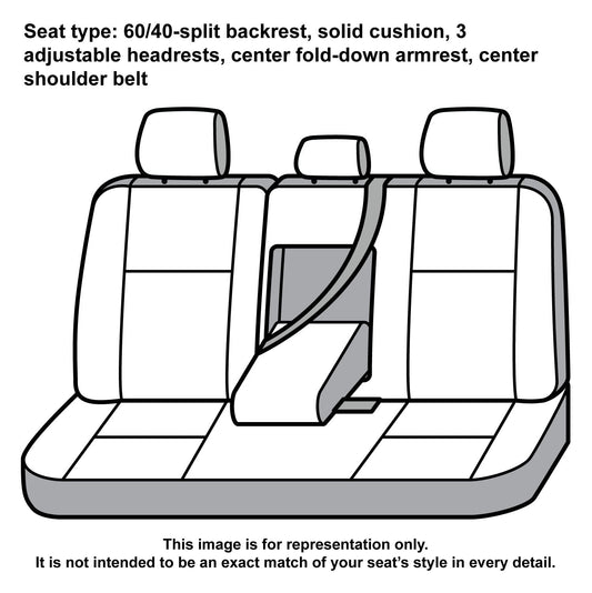 COVERCRAFT SSC8519COBK Covercraft Carhartt Super Dux SeatSaver Custom Seat Covers – SSC8519COBK – 2nd Row 60/40 Bench Seat – Compatible with 2021 Ford Bronco Sport – Black