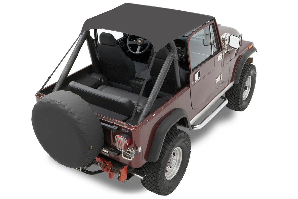 BESTOP 52507-01 Bestop Traditional Bikini Black Crush 5250701 for Jeep CJ5 1976-1983