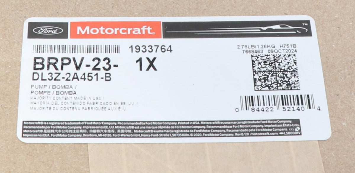 Motorcraft BRPV23 Pump Asy-Vacuum (P