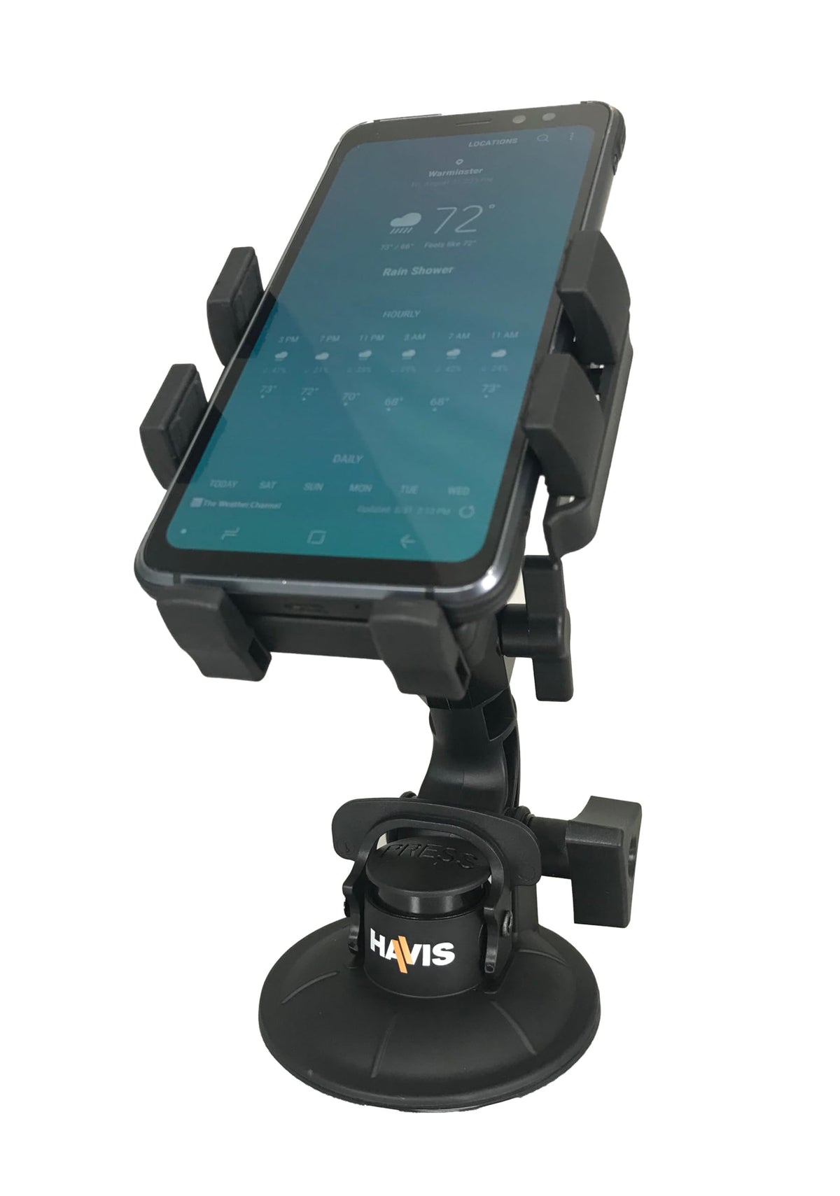 HAVIS PKG-WIN-101 Havis PKG-WIN-101 Standard Universal Rugged Phone Cradle & Industrial Strength Suction Cup Mount