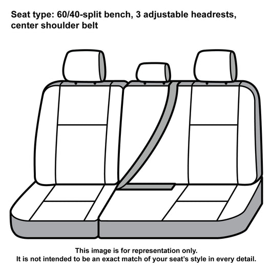Covercraft SSC8497COBK Covercraft Carhartt Super Dux SeatSaver Custom Seat Covers – SSC8497COBK – 2nd Row 60/40 Bench Seat – Compatible with 2019-2022 Ford F-250/F-350 Crew Cab – Black