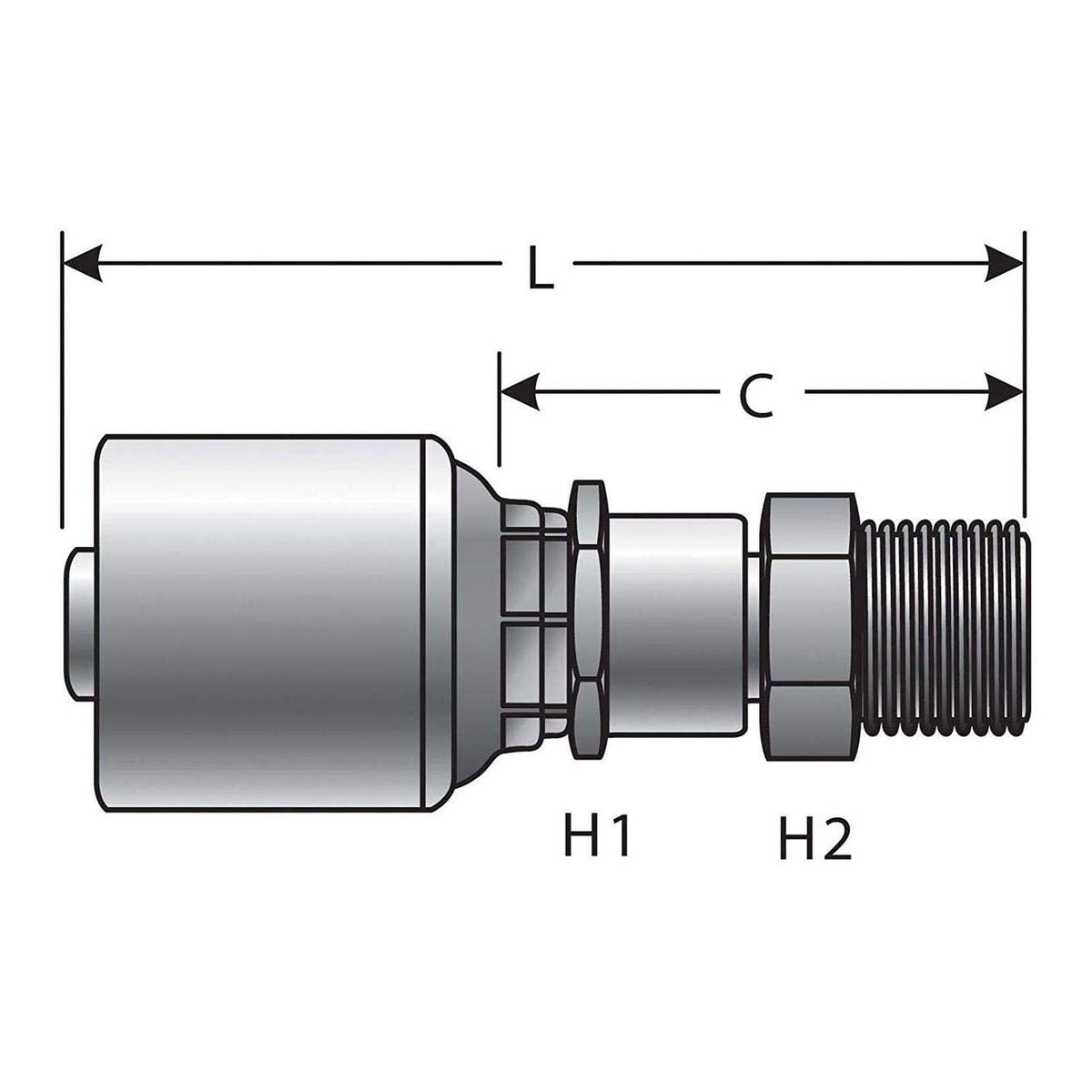 Gates G25500-0405 HYDRAULIC COUPLING-MEGACRIMP