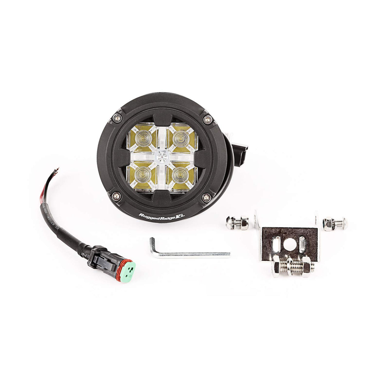 RUGGED RIDGE 15209.31 Rugged Ridge | Light Kit, 3.5 inch Round, Combo High/Low Beam | 15209.31