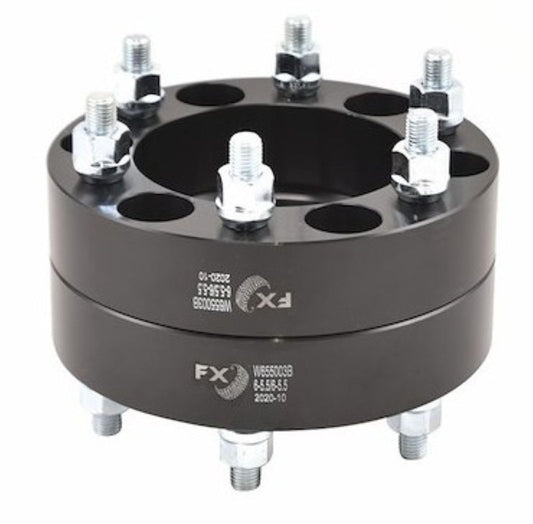 TRAILFX W655003N TrailFX Wheels W655003N Wheel Spacer Set of 2 – 1.5 Inch Thickness, 6x139.7 mm (6x5.50 in) Bolt Pattern, 108 mm Hub Size, Black Anodized 6061-T6 Aluminum with 12 Open End Conical Seat Lug Nuts
