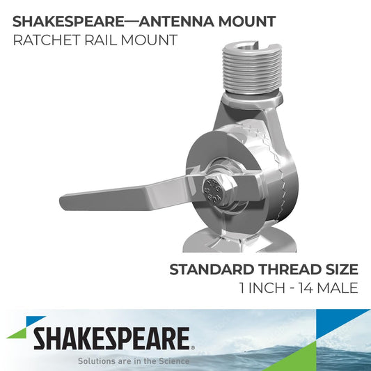 SHAKESPEARE 4188-SL Shakespeare 4188-SL SWIVEL STAINLESS RAIL MNT 1-1.5'
