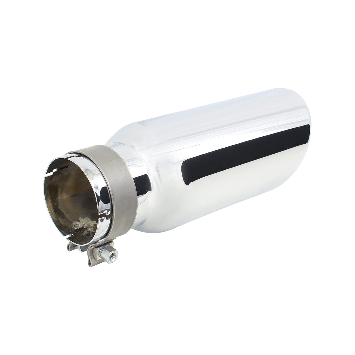 GO RHINO GRT35514 Go Rhino Exhaust Tip | Stainless Steel, Chrome | GRT35514 | Fits 3 ½" Diameter Exhaust Tubes