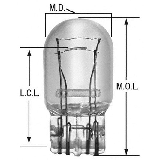 WAGNER BP7443 Wagner Lighting BP7443 Standard Multi-Purpose Light Bulb Card of 1