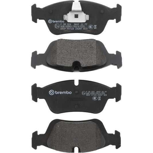 BREMBO P06024 Brembo P06024 Low-Met Front Disc Brake Pad Set ALPINA/BMW/BMW (BRILLIANCE)/WIESMANN OE# 34116761244