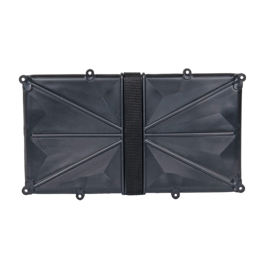 T-H MARINE NBH-31P-DP T-H Marine Narrow Battery Tray Holder - Space Saving Battery Storage Solution for Group 29 & 31 - NMMA Certified with Poly Strap & Quick Release Buckle - Ideal for Boats & RVs
