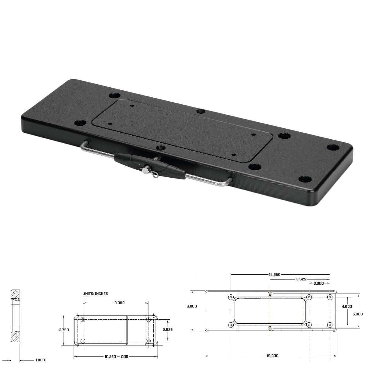 MINN KOTA 1854023 Minn Kota MKA-23 Quick Release Bracket for Trolling Motors