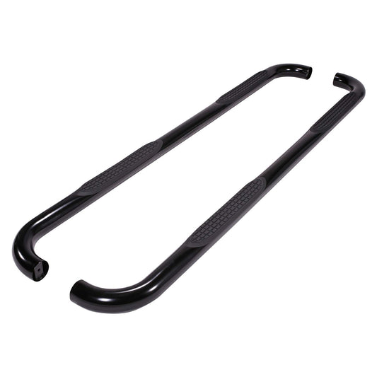 TRAILFX A0063T TrailFX A0063T Nerf Bars for Jeep Gladiator JT 2020-2025 Textured Black Powder Coated Steel 3 Inch Round 90 Degree Side Steps with Slip-Resistant Step Pads Rocker Panel Mount Set of 2 Running Boards