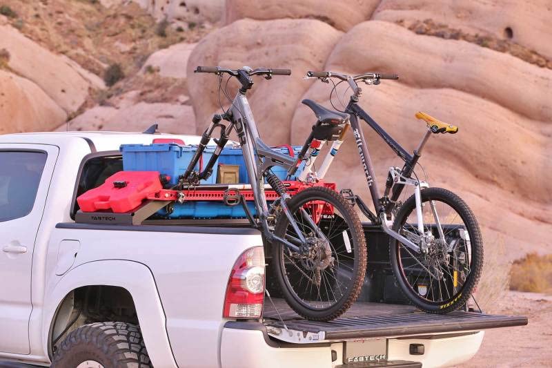 FABTECH FTS24263 Fabtech - 20-21 Jeep Gladiator 4WD Cargo Rack Bike Mount Kit (FTS24263)