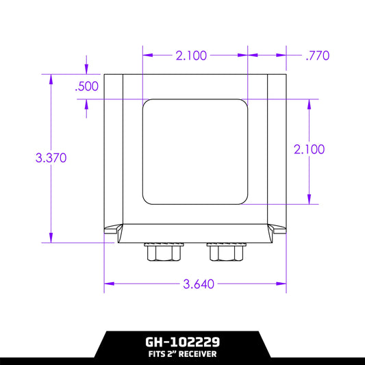 GEN-Y HITCH GH-102229 GEN-Y Hitch Bolt-On Anti-Rattle Tightener for 2" Receiver Hitch
