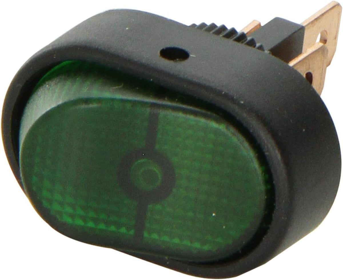HELLA H61920001 HELLA H61920001 SPST Green Rocker Switch