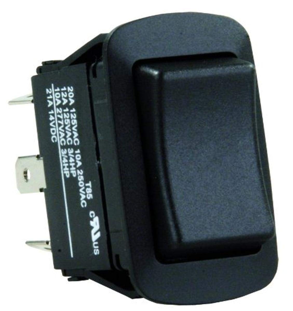 JR PRODUCTS 13855 JR Products 13855 Water Resistant Mom-On/Off/Mom-On Switch, Black