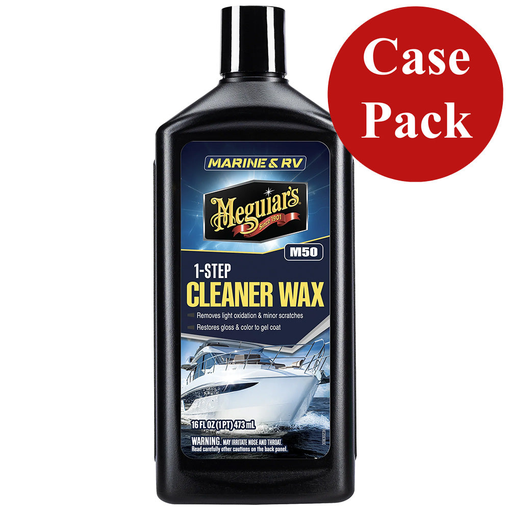 Meguiar's M5016CASE Meguiar's Boat/RV Cleaner Wax - 16 oz - *Case of 6*
