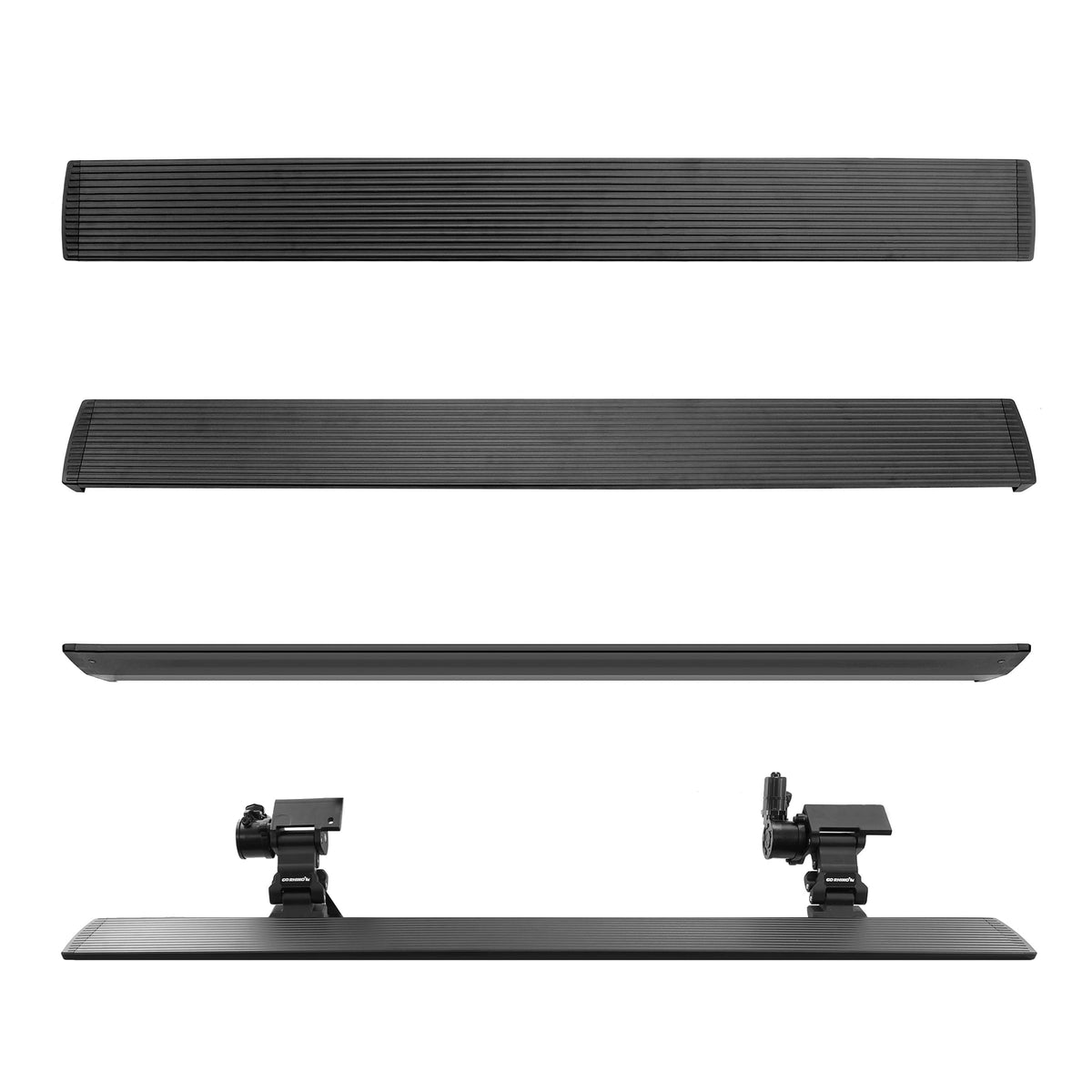 GO RHINO 20410125PC Go Rhino - 20410125PC - E1 Electric Running Board KIT BLAC