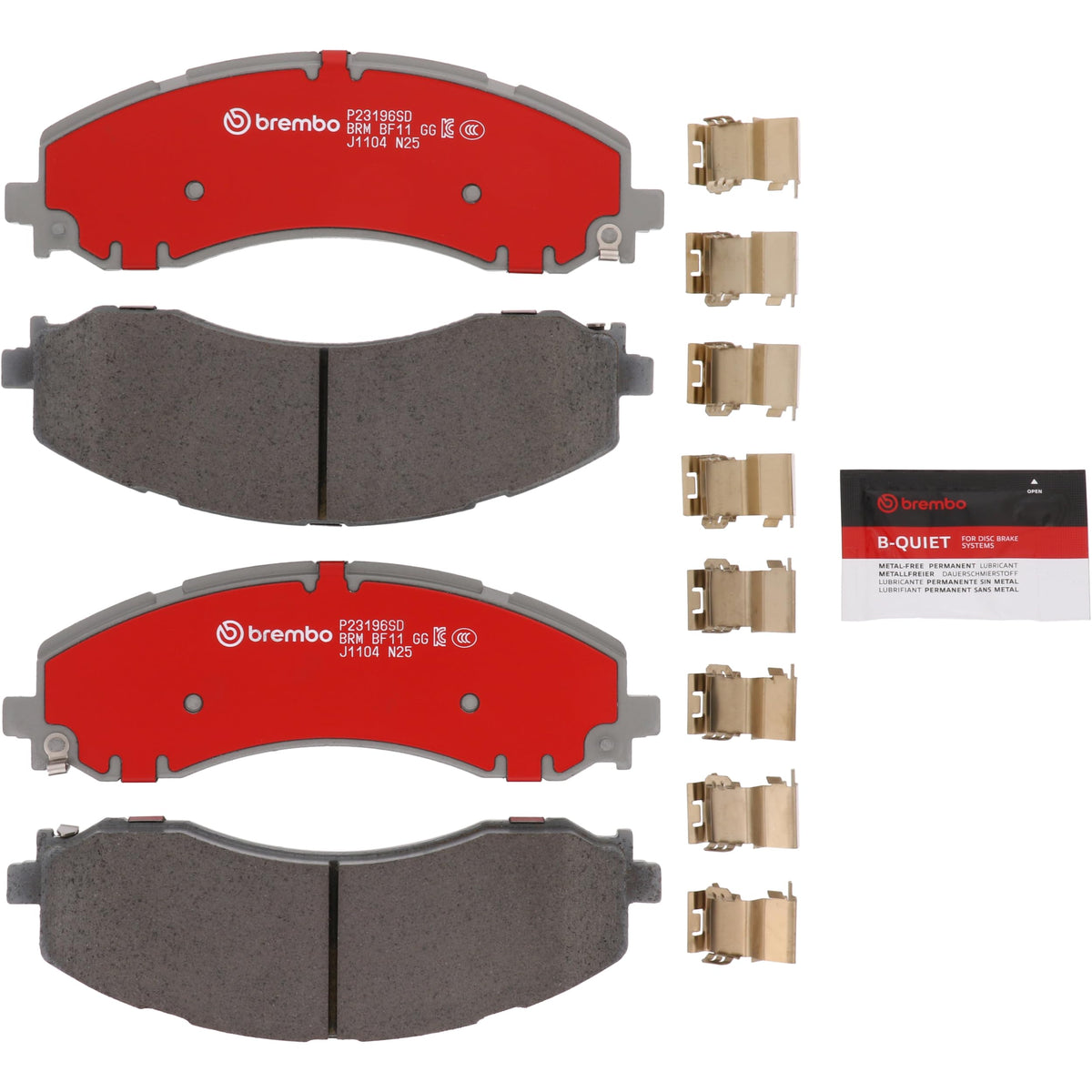 BREMBO P83098SD Brembo P83098SD CHVY/FORD/TRANSIT/JAG/MAZ REAR PADS