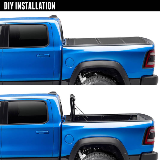 UNDERCOVER UX42019 RealTruck Undercover Ultra Flex Hard Folding Truck Bed Tonneau Cover | UX42019 | Fits 2024-2025 Toyota Tacoma 5' Bed (60")