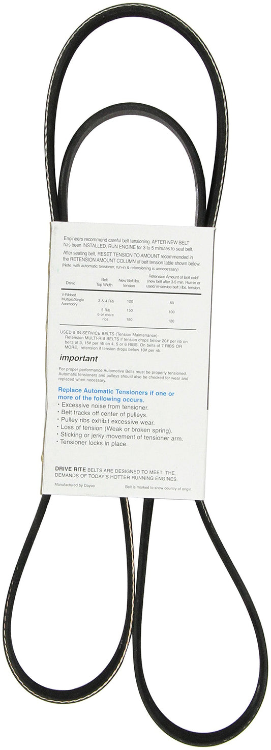Dayco 5060605DR Drive Rite Serpentine Belt