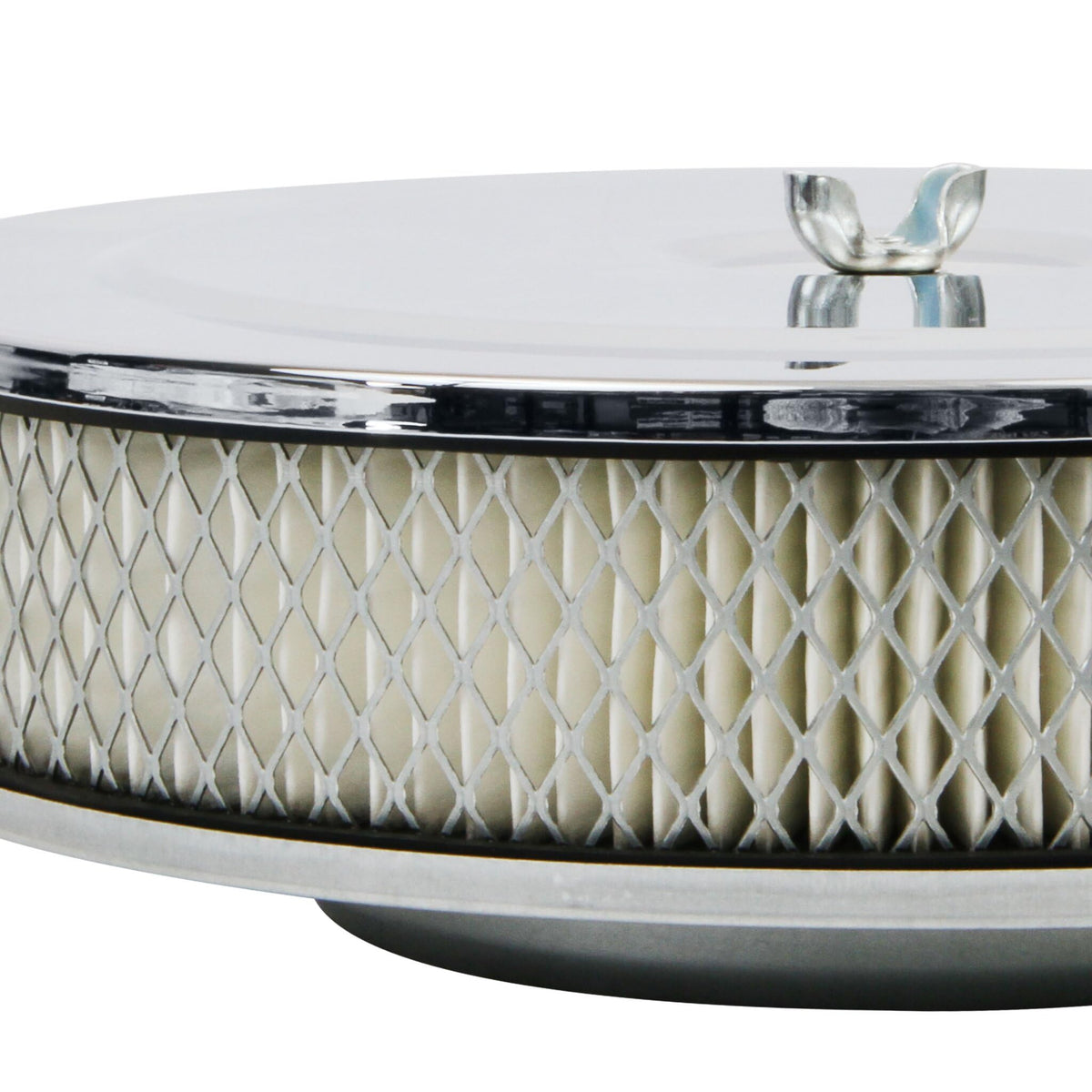 MR GASKET 1487 Mr. Gasket 1487 Air Cleaner - 9 Inch Diameter x 2-3/4 Inch Tall - Chrome