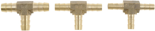 DORMAN 55109 Dorman 55109 1/4 In., 5/16 In. And 3/8 In. Brass Tee Connector Assortment, 3 Pack Universal Fit