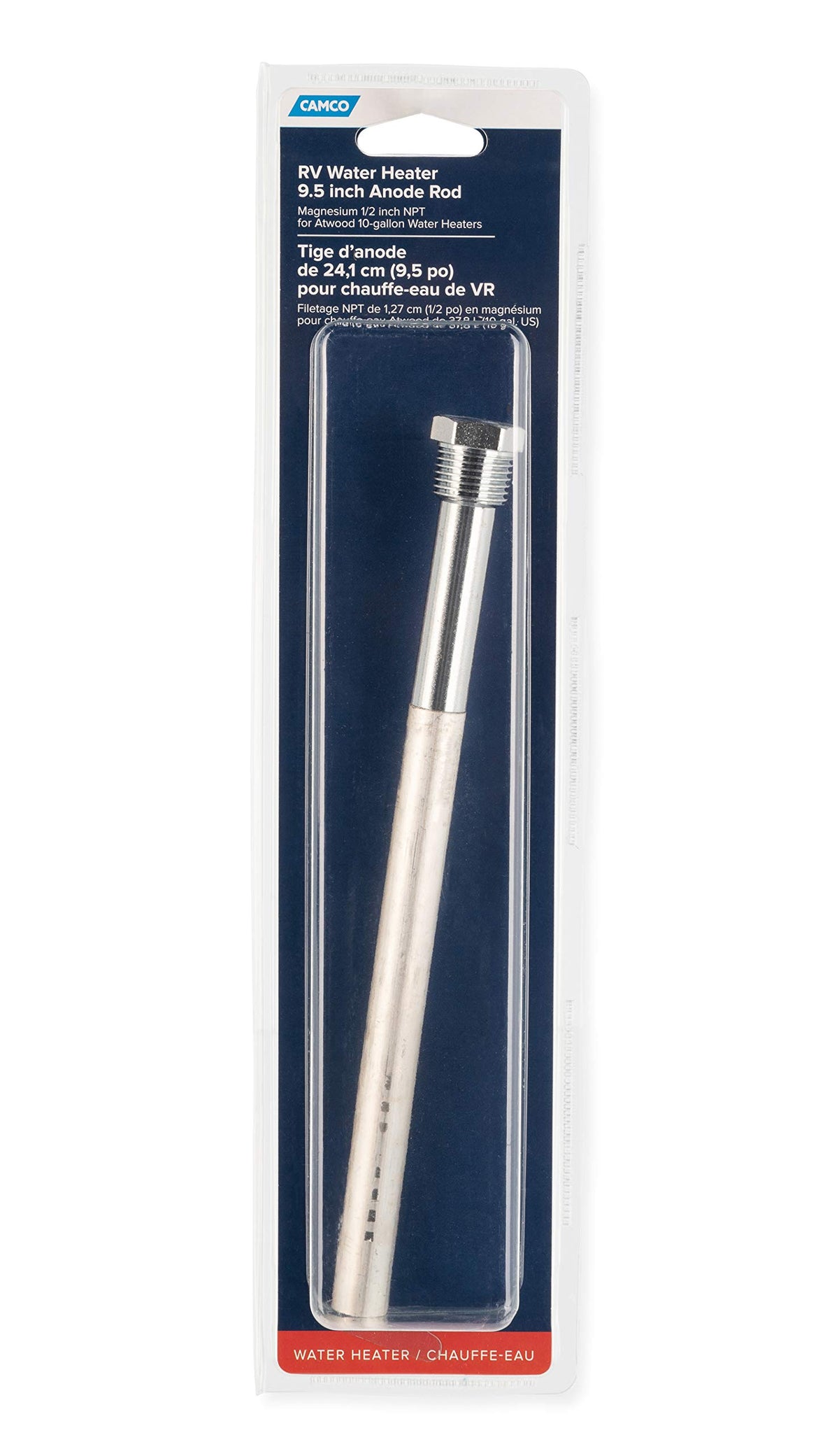 CAMCO 11593 Camco 11593 Magnesium Anode Rod for 10 Gallon Atwood Hot Water Heaters