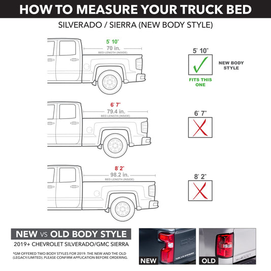 RealTruck T-90488 RealTruck Retrax PowertraxPRO XR Retractable Truck Bed Tonneau Cover – T-90488 – Fits 2019 - 2025 Chevy/GMC Silverado/Sierra 1500 w/Carbon Pro Bed 5' 10" Bed (69.9")
