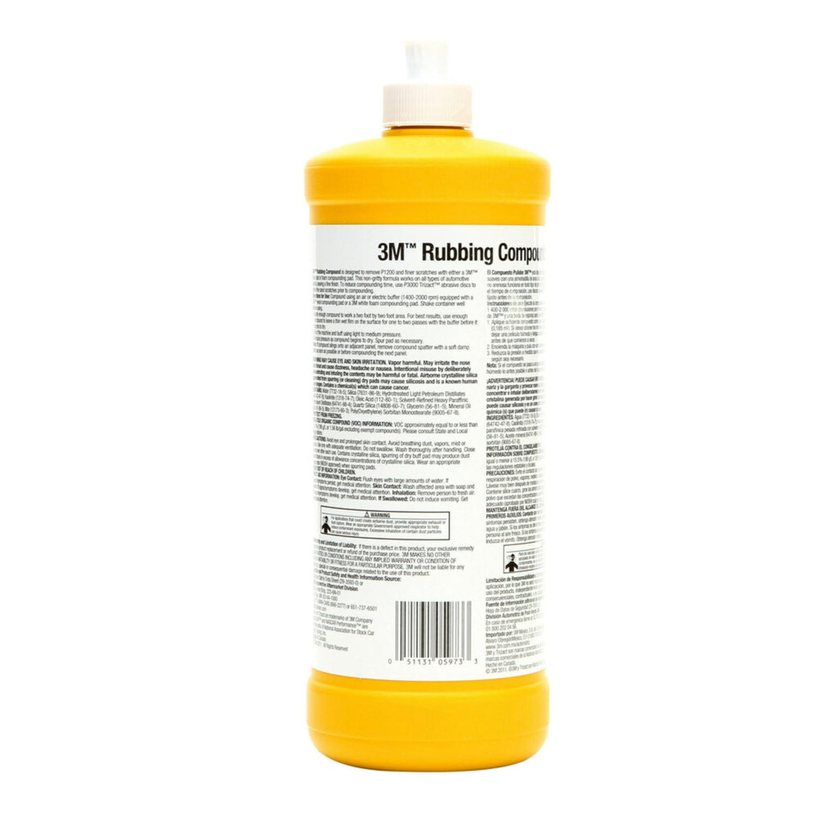3M 05973 3M Rubbing Compound, 05973, Liquid Formula,1 qt (32 fl oz/946 mL)