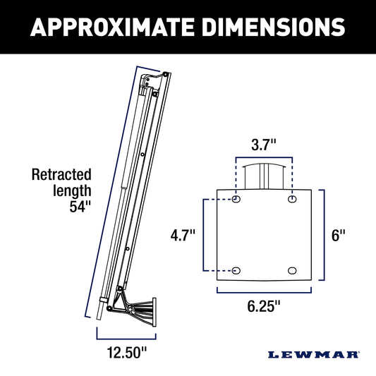 LEWMAR 69600944 Lewmar Axis 8' Electric Shallow Water Anchor with Remote, Black, 69600944