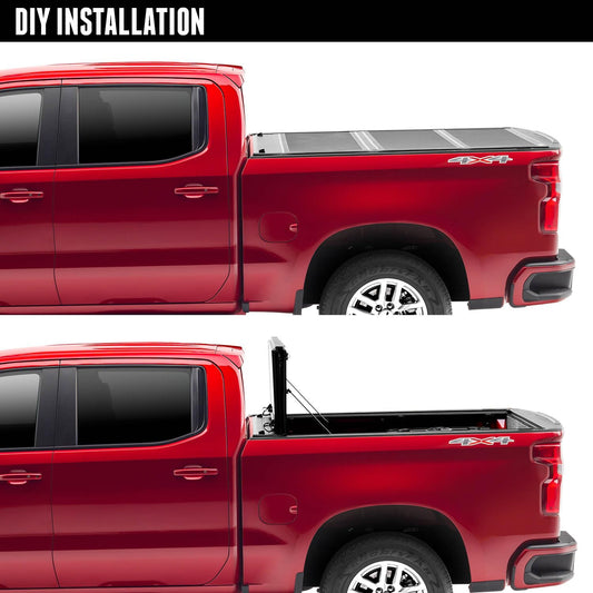 UNDERCOVER AX32010 RealTruck Undercover ArmorFlex Hard Folding Truck Bed Tonneau Cover | AX32010 | Fits 2020-2025 Jeep Gladiator 5' Bed (60")