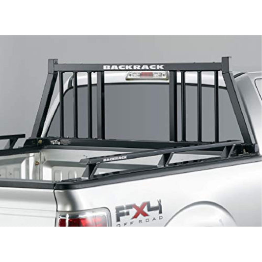 BACKRACK 148TR RealTruck BACKRACK Three Round Rack Frame Only | Black, No Drill | 148TR | Fits 2001-2025 Chevrolet/GMC Silverado/Sierra 2500/3500HD; 2017-2025 RAM 1500/2500/3500; 2004-2025 Nissan Titan & Others